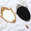 Specchio da Parete per Bagno Vintage Europeo Specchio per Trucco da Viaggio Vittoriano Barocco Specchio per Trucco con Cornice Piccola Specchio da Parete in Resina Oro