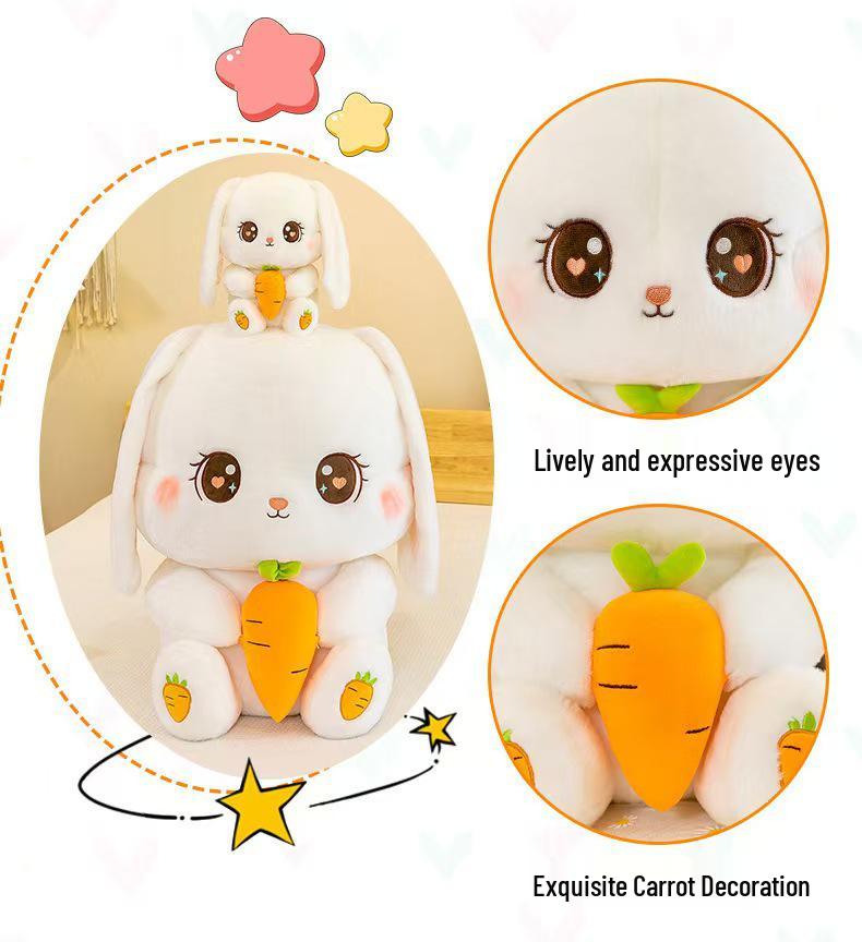 Large Soft Long-Eared Rabbit Plush Toy for Kids