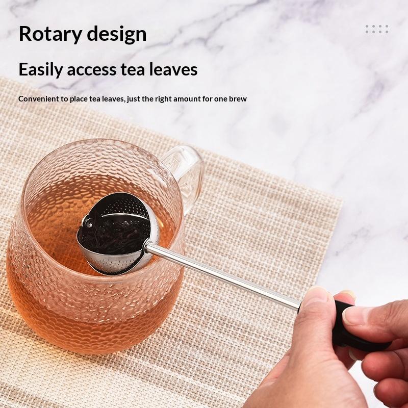 Stainless Steel Mesh Twisting Tea Ball Infuser Fine Mesh Filter Leaf Tea Steeper Strainers Reusable Tea Infuser For Loose Tea