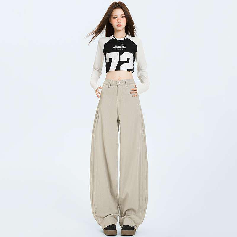 

Women s Retro High Waist Loose Fit Autumn Jeans Extra Small