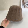 Autumn and winter knitted fisherman's hat women's new versatile face small versatile fashion casual bucket hat