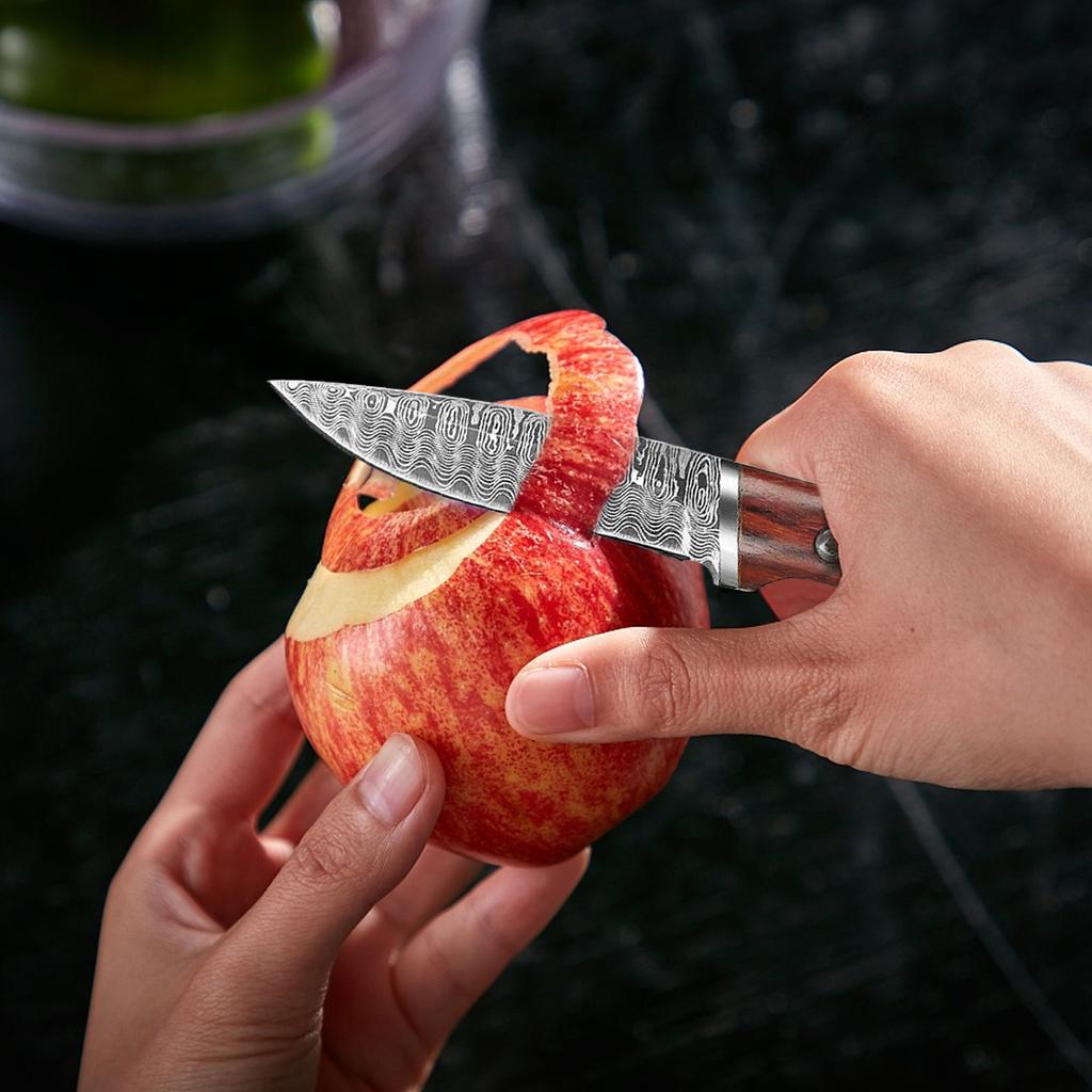Portable Peeling Knife Mini Chef Barbecue Meat Cleaver Daily Paring Knives Kitchen with Sheath