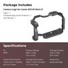 SmallRig Camera Cage for Canon R5 Mark Aluminum Alloy Camera Video Cage with Cold Shoe and and Quick Release Plate II, Mount, 1/4"-20 3/8"-16 Threads,