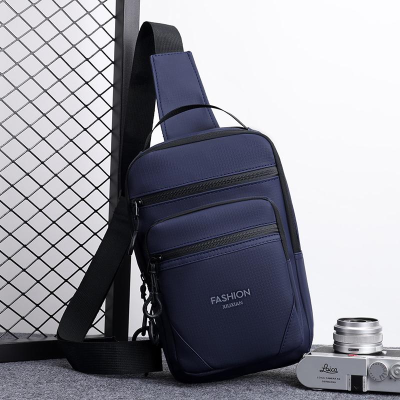 Large Capacity Waterproof Waist Bag for Men – Wear-Resistant Oxford Crossbody Chest Pack with Anti-Theft Design
