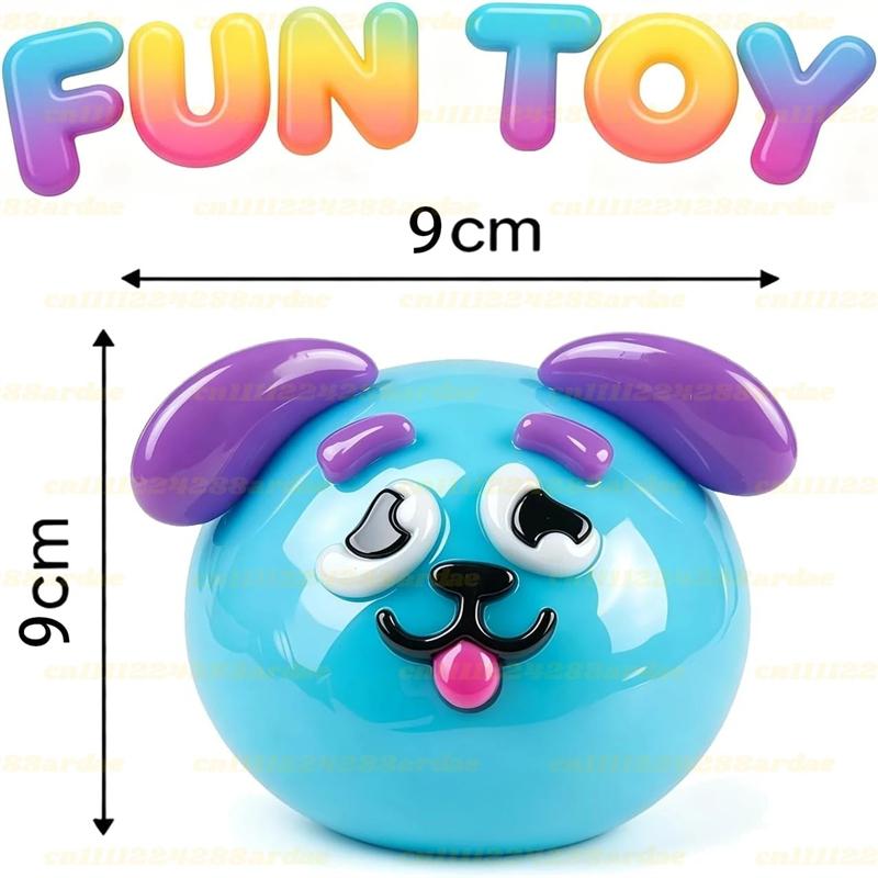 NEW Smushers Squishy, Curiosities Dog Face Swap Squishy Toy, Soft Moldable Cute Slow Rise Squeeze Toy, Relaxing Sensory