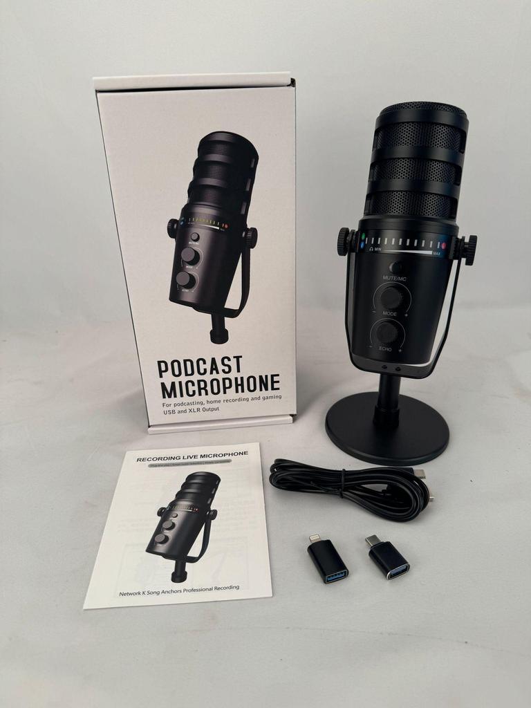 MV7 Professional Dynamic Microphone Set for Recording, Streaming, and Gaming with Sound Card Mixer