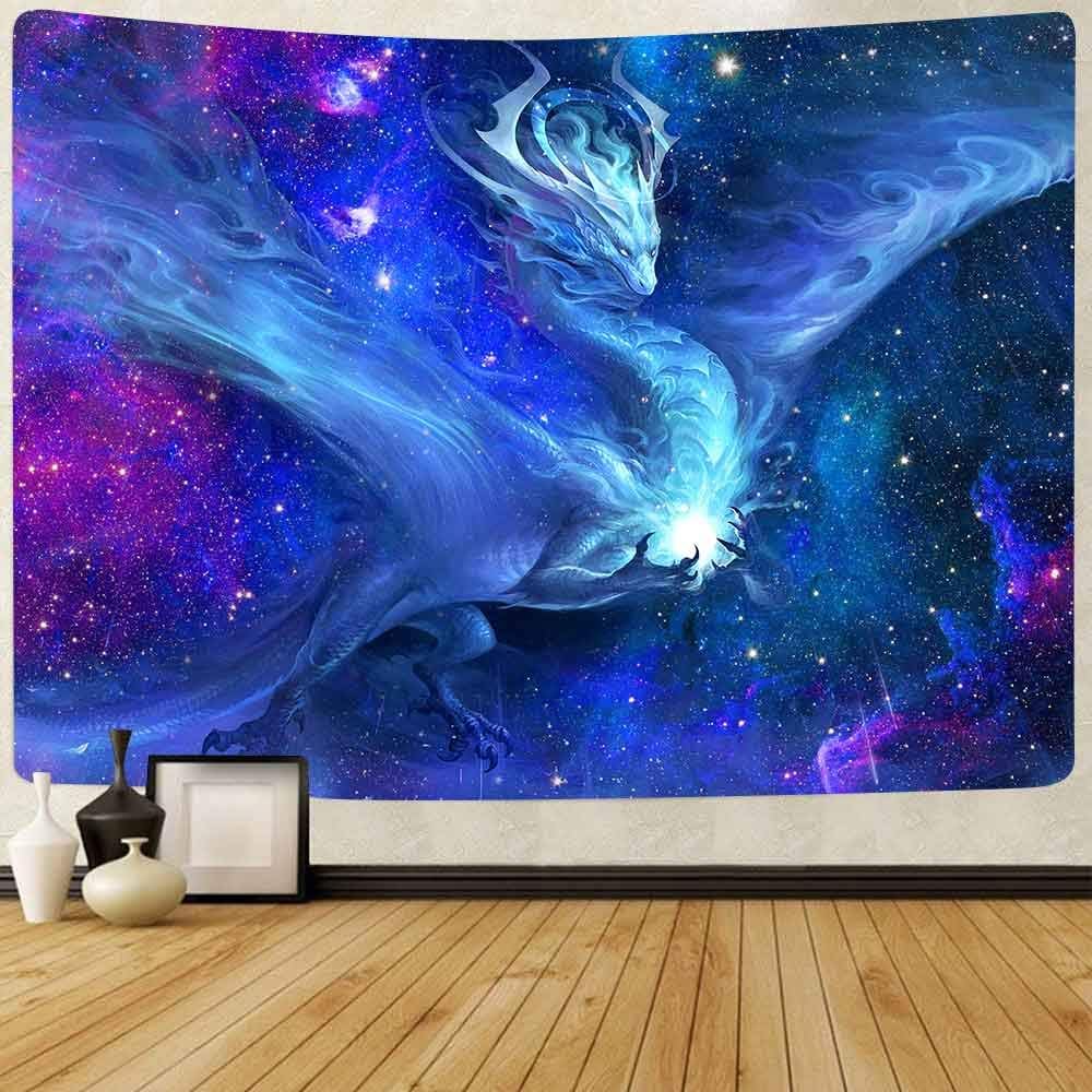 FEASRT Fantasy Dragon Tapestry Galaxy Tapestry Wall Art Decor for Bedroom Living Room Apartment Dorm Decorations Wall Hanging Tapestries 60x40 Inch
