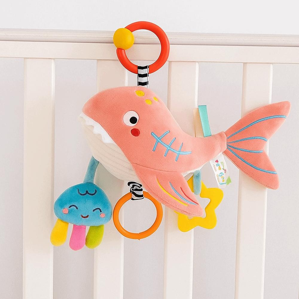 Removable Baby Crib Bell Toys Early Education Kids Stuffed Animal Toys  Infant Toddler Toys