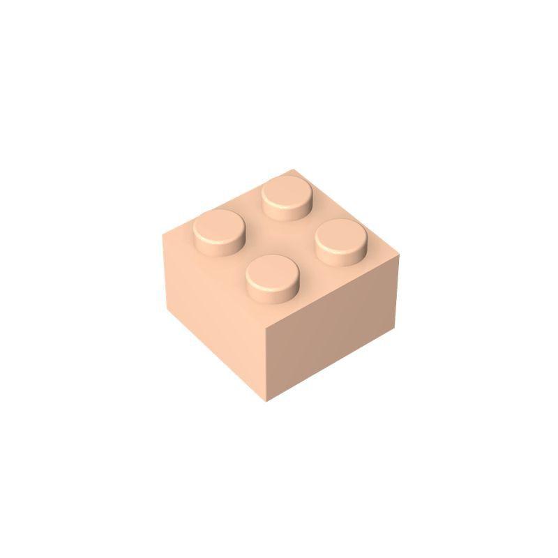 Non-Toxic 10Pcs 3003 2X2 High 4-Hole Building Block Moc Color Loose Parts Compatible With Brick Diy Children'S Toy Assembly