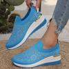 Women'S Fashionable Vulcanized Shoes Breathable Slip On Casual Solid Color Flat Shoes Spring Summer Rhinestone Slip On Loafers