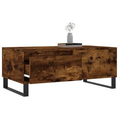 Mesa de Centro Roble Ahumado 90x50x36.5 cm Tablero de Partículas