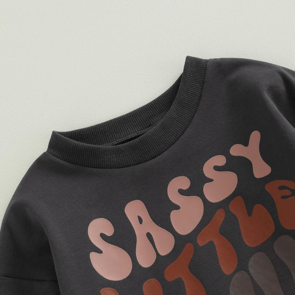 Baby Girl Fall Romper 3M 6M 12M 18M Long Sleeve Round Neck Floral Letter Print Contrast Color Bodysuit Newborn Clothes