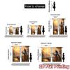 2pcs, 2D FLAT PRINTING Curtains (Without Rod) Pastoral Harmony Popular Curtain Cloth Yarn Curtains Home Decor Perfect for