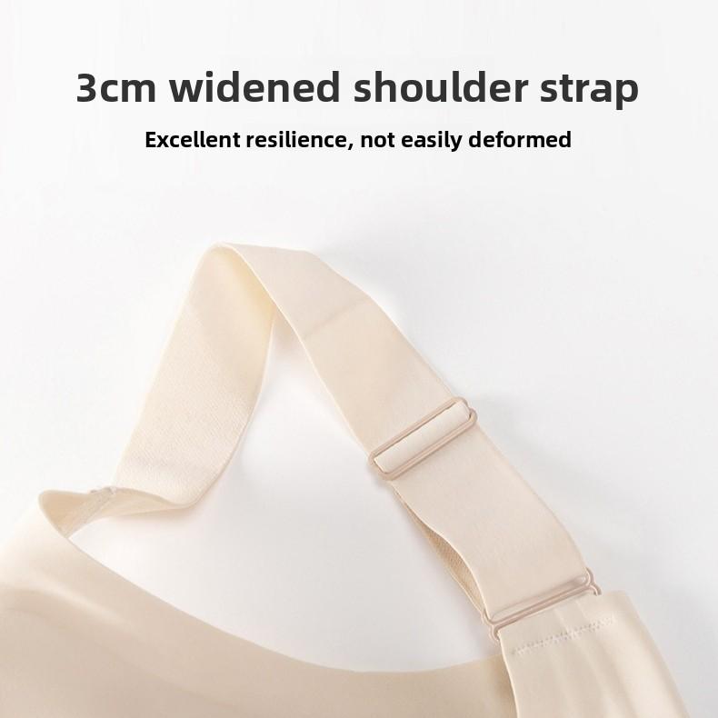 Plus Size Mesh Bandeau Bra, Jelly Strip Full Bust Minimizer Side Gathering Anti-Slip Seamless Tube Bra