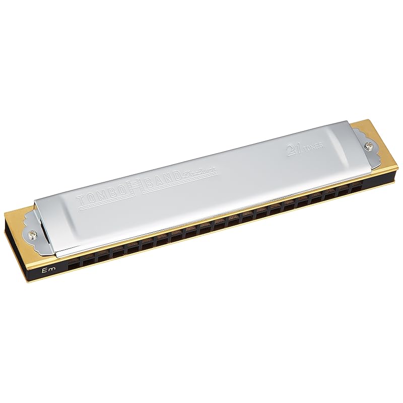 

TOMBO double note harmonica Em tone Special dragonfly band 21 holes 1521