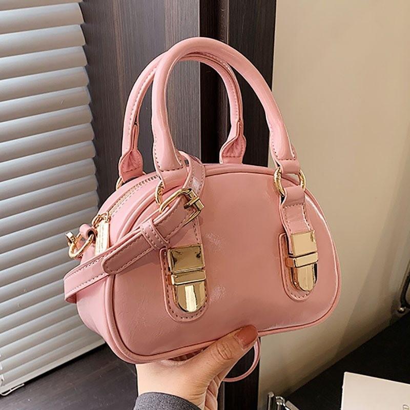Trendy Women's Pu Shell Handbag With Unique Stitching Ideal For Daily Use In Multiple Colors