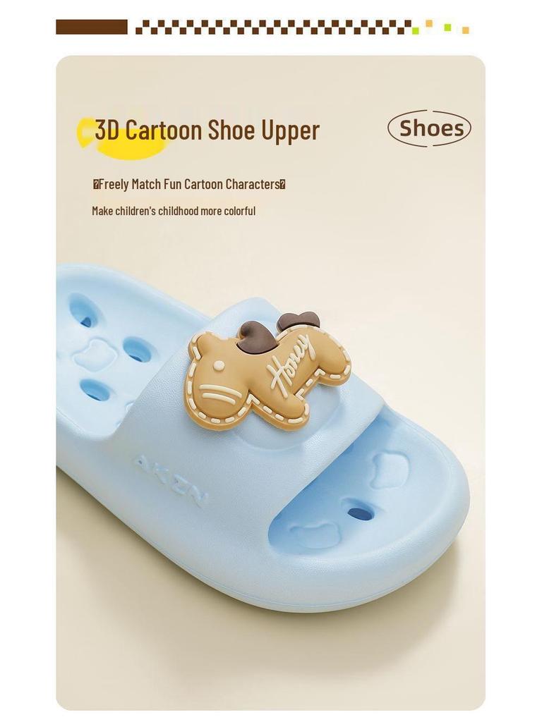 Children's Quick-Dry Anti-Slip Bathroom Slippers - Boys & Girls Summer Shower Sandals