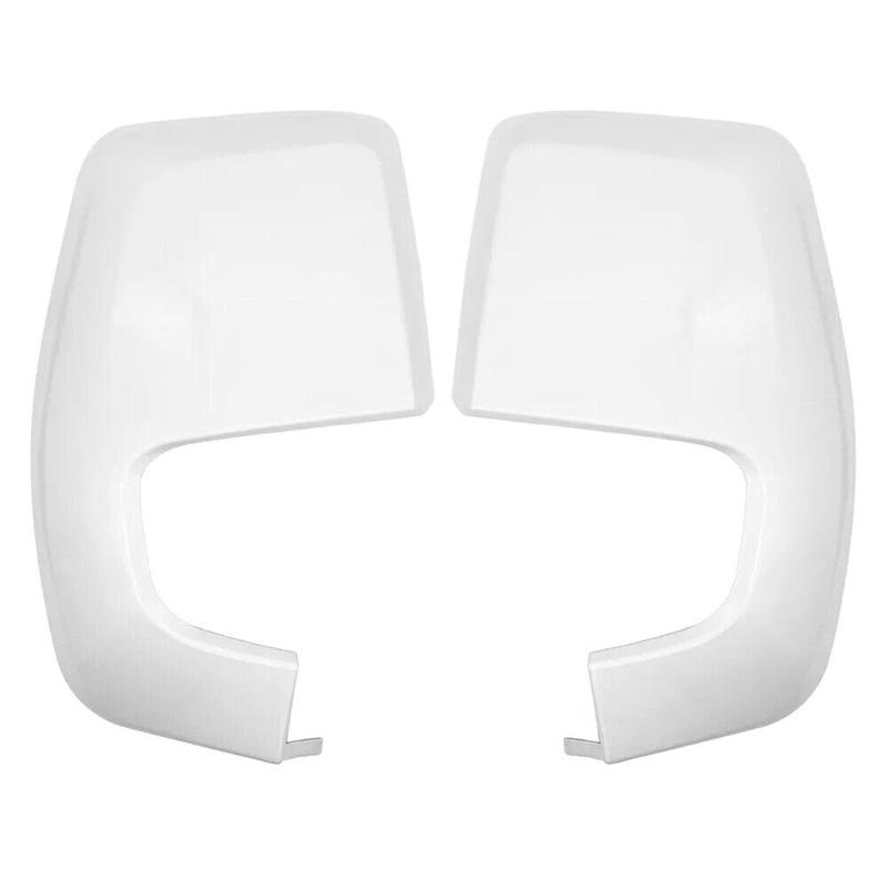 

1 пара глянцевых черных/белых накладок на зеркало заднего вида для Ford Transit Custom V362 2012-2023 / Tourneo Custom 2014-2023