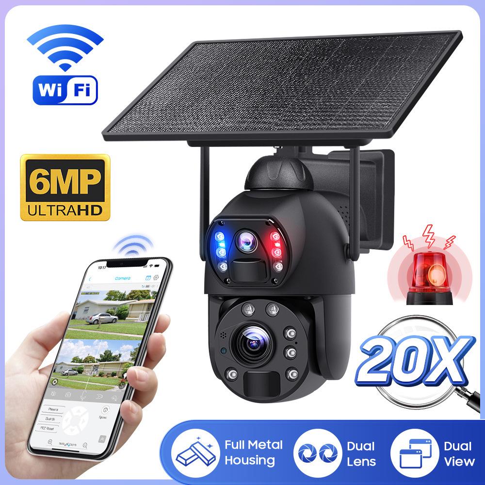 

UBOX Dual-Lens Solar-Powered Outdoor WiFi Security Camera