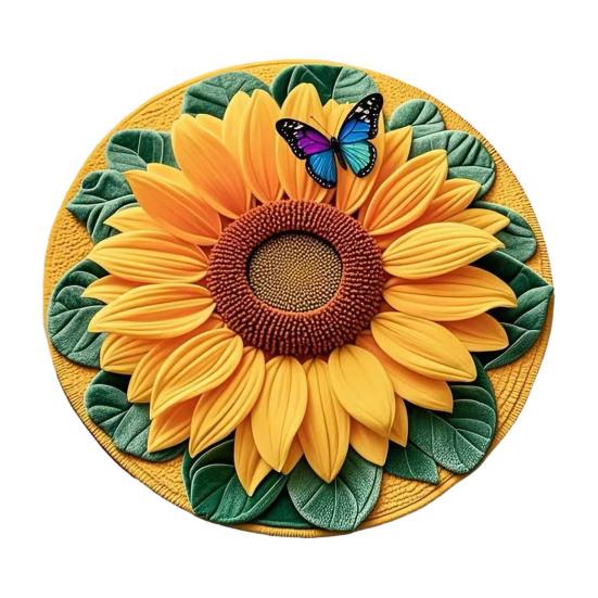 

Floor Mat 3D Flower Design Quick-Drying Water Absorbent Bathroom Rug Non-Slip Stable Grip Bath Mat Home Bedroom Decor 60cm A