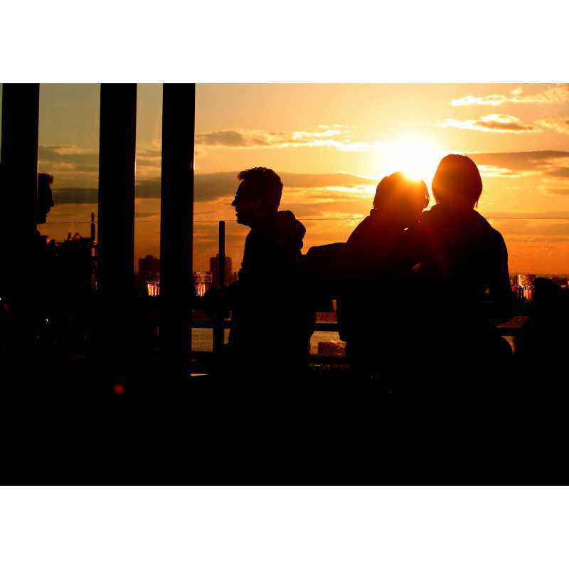 

Backlit Silhouette Portrait Poster Decor: Bedroom, Study, Bar White card paper (non-adhesive) 30*42 cm