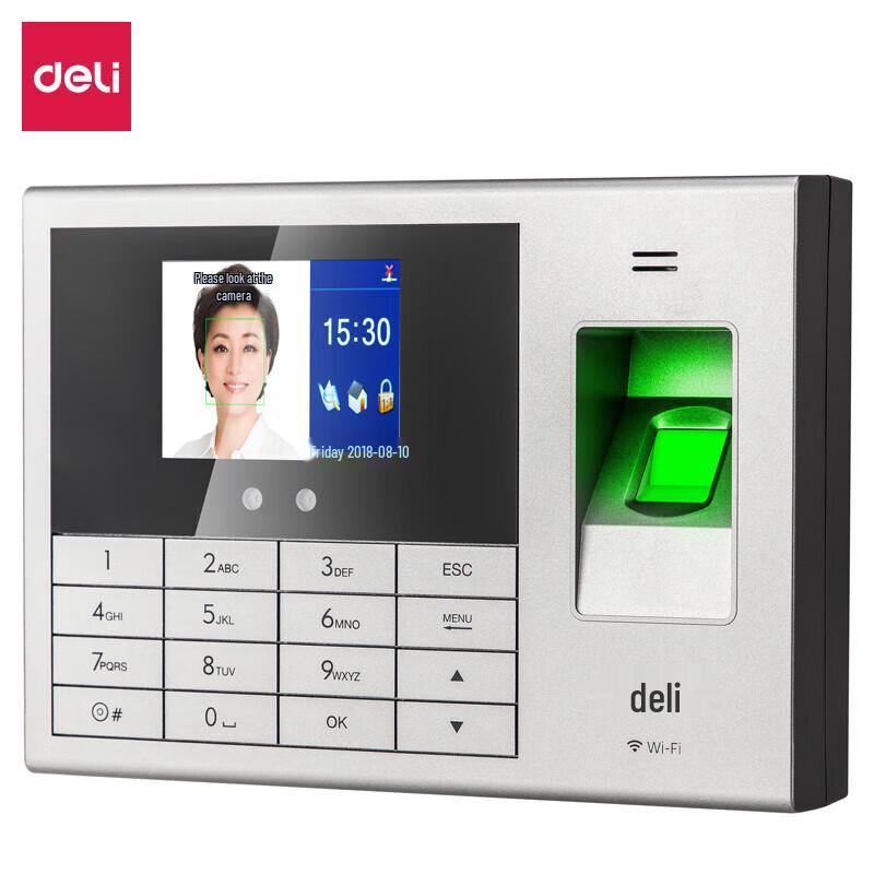 Deli Cloud Facial Fingerprint Time Attendance Machine