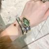 New Women's Snake-Shape Bracelet Watch Luxury Fashion Ladies' Wristwatch Elegant Designer Timepiece for Women