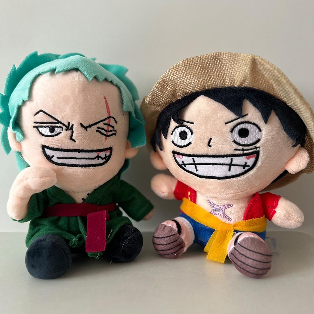 20cm One Piece Plüschtier Japanischer Anime Ruffy Zorro Neue Zeichentrickfigur Puppe Füllung Klassisch Niedlich Schön Geschenke Für Kinder Spielzeug