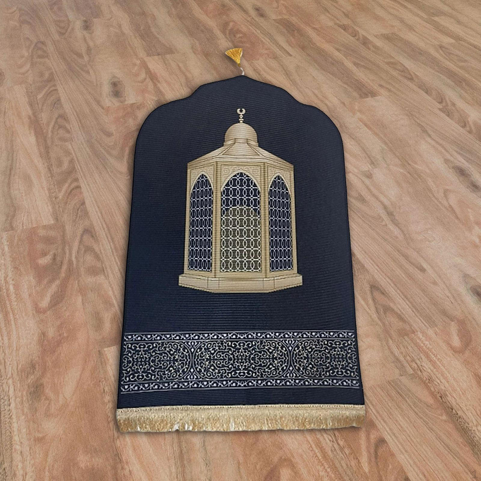 

Молитвенный коврик с кисточками, толстый, подарочный, украшение для молитвы для детей, мужчин и женщин Style A