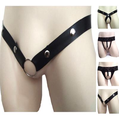Slip da uomo perizoma clubwear intimo in pizzo trasparente sexy da uomo