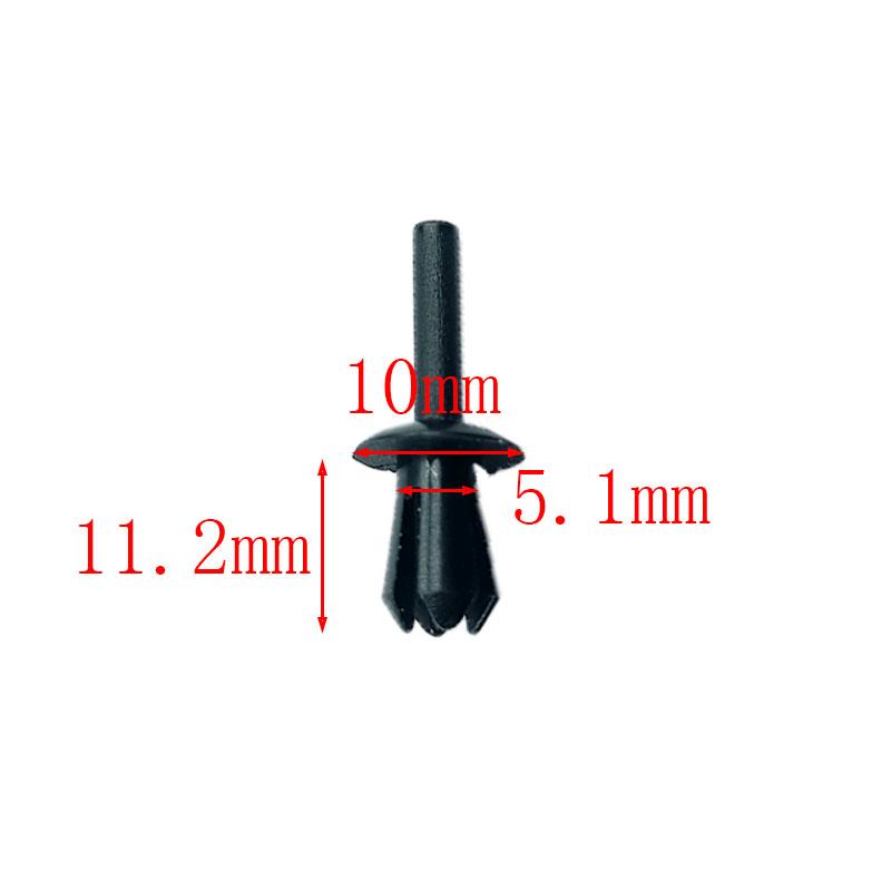 Für Bmw 3 Serie E91 E92 Vorderradlaufverkleidungsclips Innenauskleidung Spritzschutz 5 mm Kunststoffnietclips 51161881149