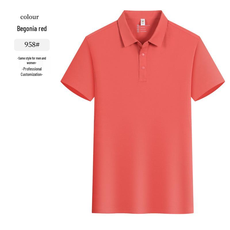 

Мужская спортивная рубашка-поло 2025 года с UPF50+, легкая, быстросохнущая, дышащая, антибактериальная, из хлопка DuPont с отложным воротником 4XL