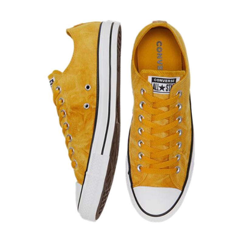 Converse Chuck Taylor All Star Comfortable and Versatile Abrasion Resistant Low Top Canvas Shoes Unisex Ginger Yellow