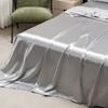 Pure Color Satin Feel Flat Bed Sheet Soft Skin-friendly High-end 4 Seasons Universal 230x230cm Sheet Bed Cover No Pillowcases