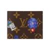 LOUIS VUITTON Brand Mascot Print Exterior Coated Canvas Passport Case Women's Brown