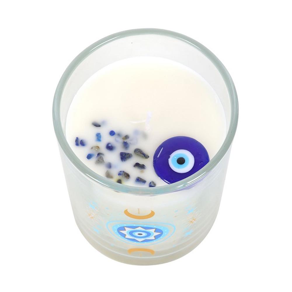 Something Different Under Watchful Eyes White Rose Candle