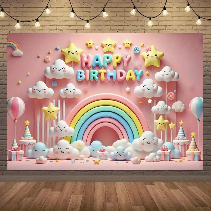 1 festival celebration background banner party supplies wall decoration perfect for home decoration