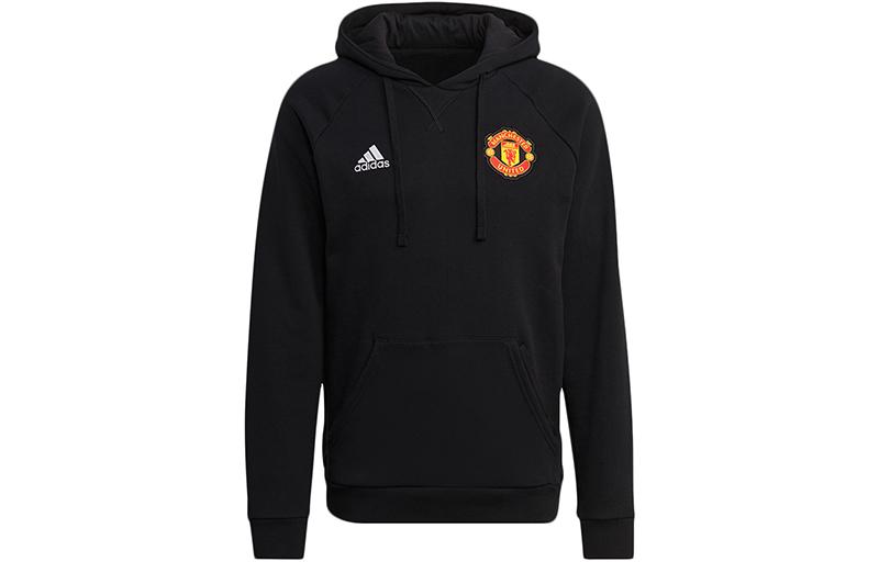 Adidas Manchester United Sweatshirts Men s Black Hooded Moderate Regular GR3909 L