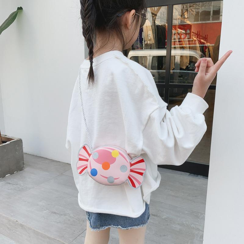 Kinder Süße Bonbon Umhängetasche Mädchen Crossbody Tasche Messenger Bag PU Leder Kleine Handtasche Taschen Münzbörse
