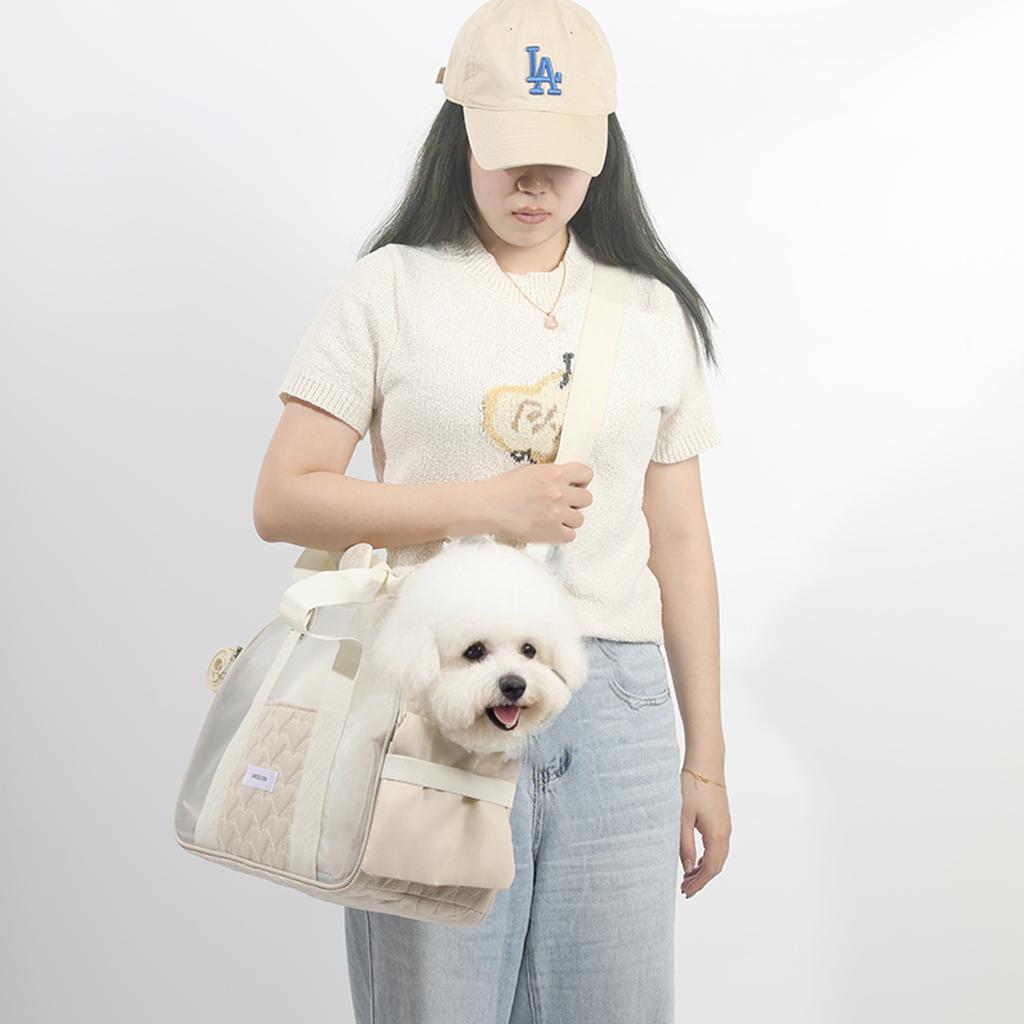 Cat Bag for Spring and Summer Lightweight Breathable Pet Travel Bags Crossbody Carrying Small Dog Bag Small Animal Carrier
