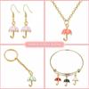 30pcs 6 Colors 3D Umbrella Charms 30pcs Enamel Charms Crafts Bulk Hanging Charms  Crafts Making