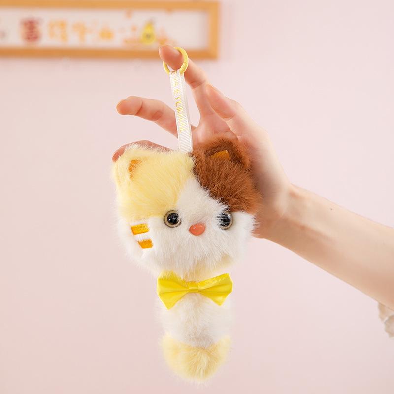 Cute Long-eared Rabbit Plush Pendant Cartoon Alpaca Doll Girl Bag Hanging Ornament Boutique Keychain