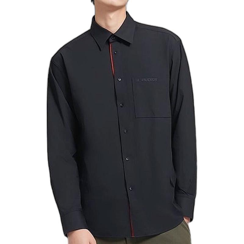 Burberry Shirts Men's Black Lapel Moderate Other 80842841