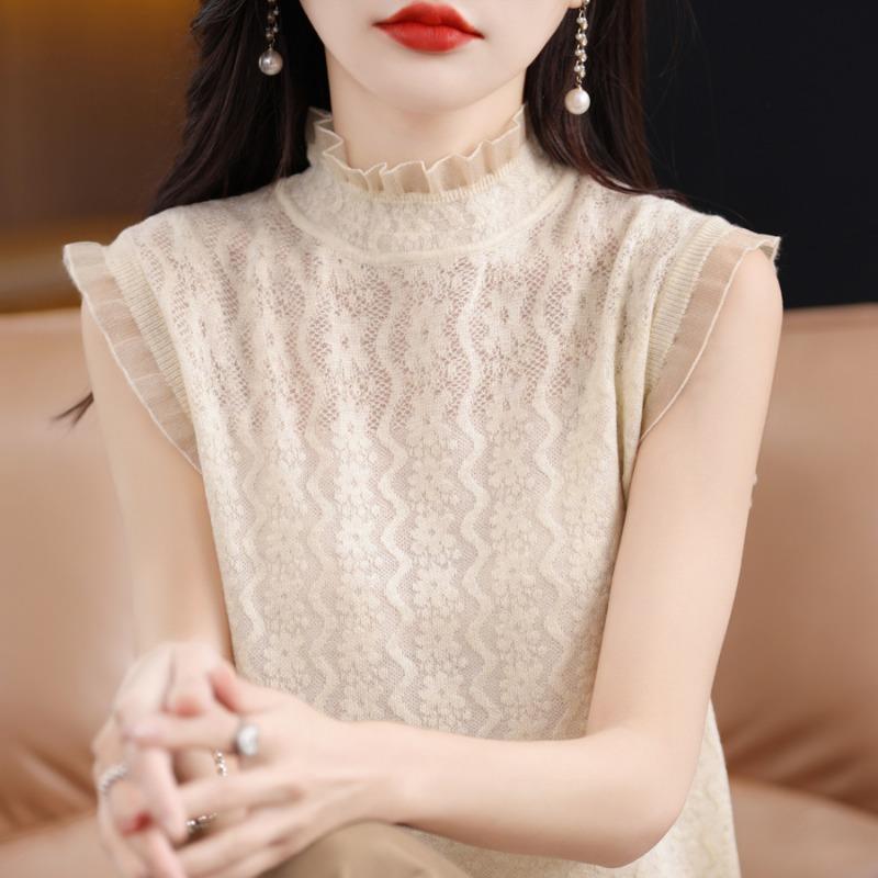 White Tank Tops Women 2025 Summer Sleeveless O-Neck Black Knitted Tank Tops Camis Women Tops JJ288