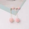 Korean Sweet Stud Earrings for Girls Bobo Plush Ball Long Earrings For Women Temperament Fashion Jewelry Earring brincos