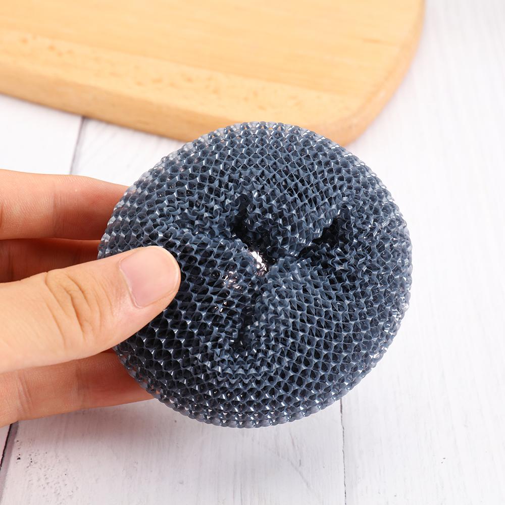 Ball Cleaning Kitchen Brush Cleaner Automatic Liquid Adding Soap Dispensing Palm Brush Push-type