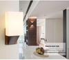 Nordic Solid Wood LED Wall Lamp for Bedroom, Hotel, Stairwell, Corridor