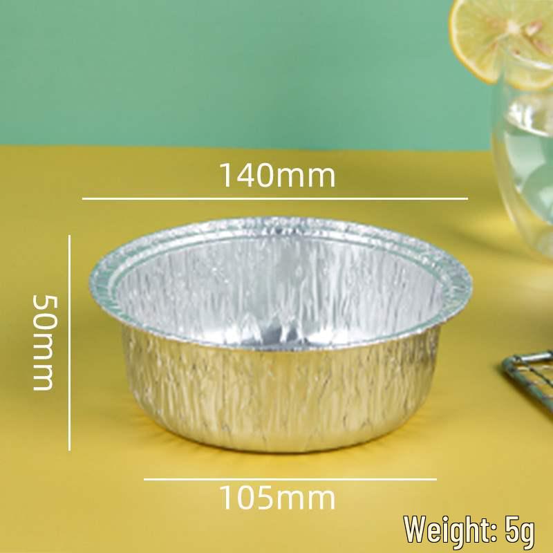 Round Aluminum Foil Pan for Home Use - Air Fryer, BBQ, Baking, and Takeout