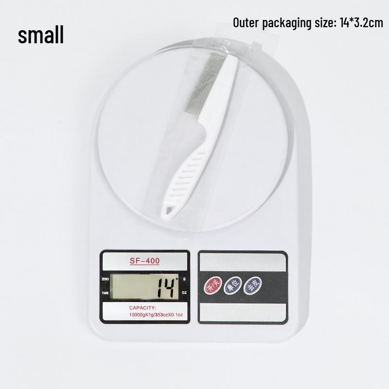 

Universal Flea and Lice Comb: Stainless Steel, Fine-Toothed, for Cats and Dogs