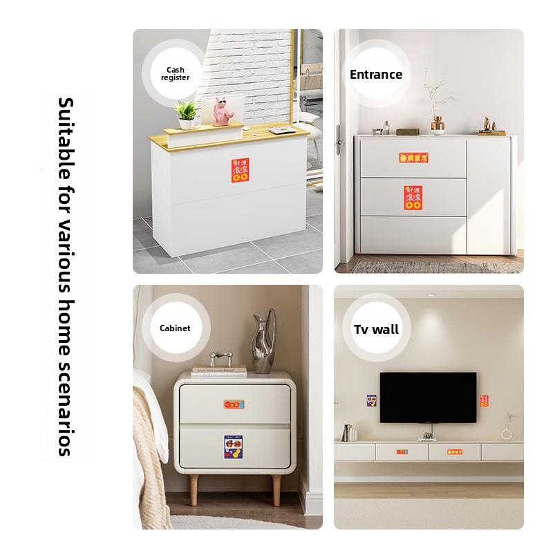 The New Type of Fridge Magnet Is Decorated with Cute, Peaceful and Joyful New Year Magnetic Stickers. You Can Stick Them Freely